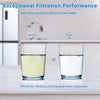XWF (Not XWFE, NO Chips), Refrigerator Water Filter Compatible with GE XWF, GBE21, GDE21, GDE25, GFE24, NSF/ANSI 42&372 Certified, 6 Month / 300 Gallon 1 pack, 2 pack, 3 pack, 4 pack