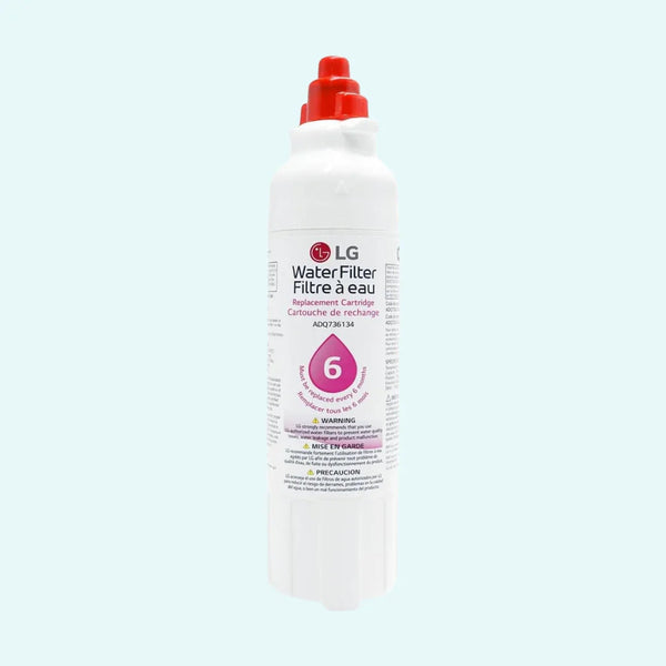 Genuine LG LT800P- 6 Month / 200 Gallon Capacity Replacement Refrigerator Water Filter (NSF42 and NSF53) ADQ73613401, ADQ73613408, or ADQ75795104 , White