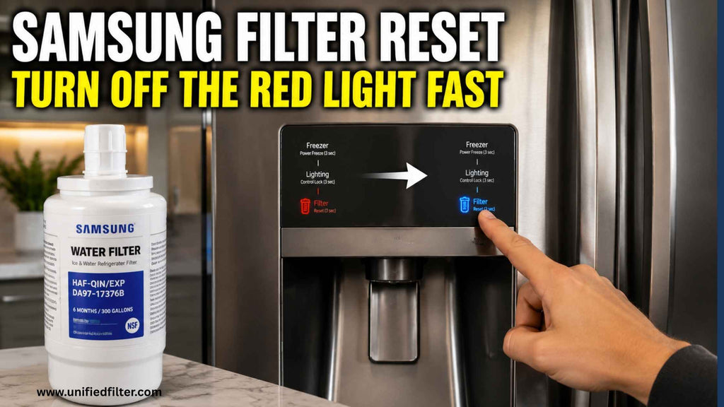 Samsung Refrigerator Water Filter Reset | How to Turn Off the Filter Light 
