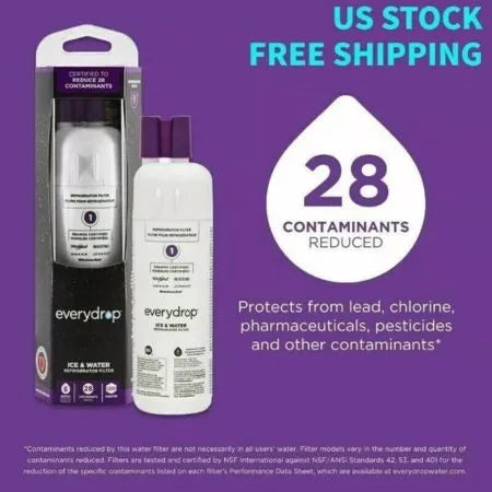 Certified Protection – Everydrop Filter 1 Reduces 28 Contaminants & Pharmaceuticals