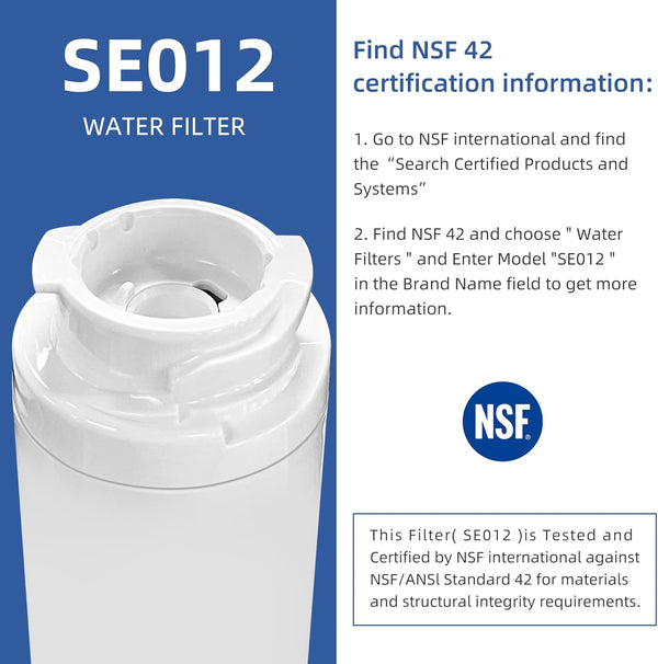 MSWF Refrigerator Water Filter Replacement for GE Smart Water MSWF Cartridge 101820A 101821B RWF1500A – 1 to 4 Pack | SETFEEL