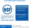 XWF (Not XWFE, NO Chips), Refrigerator Water Filter Compatible with GE XWF, GBE21, GDE21, GDE25, GFE24, NSF/ANSI 42&372 Certified, 6 Month / 300 Gallon 1 pack, 2 pack, 3 pack, 4 pack
