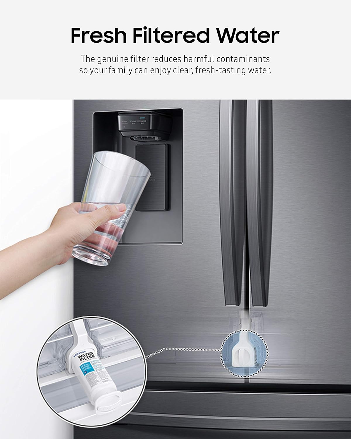 Samsung DA29-00020B Genuine Refrigerator Water Filter Replacement – 1 to 4 Pack