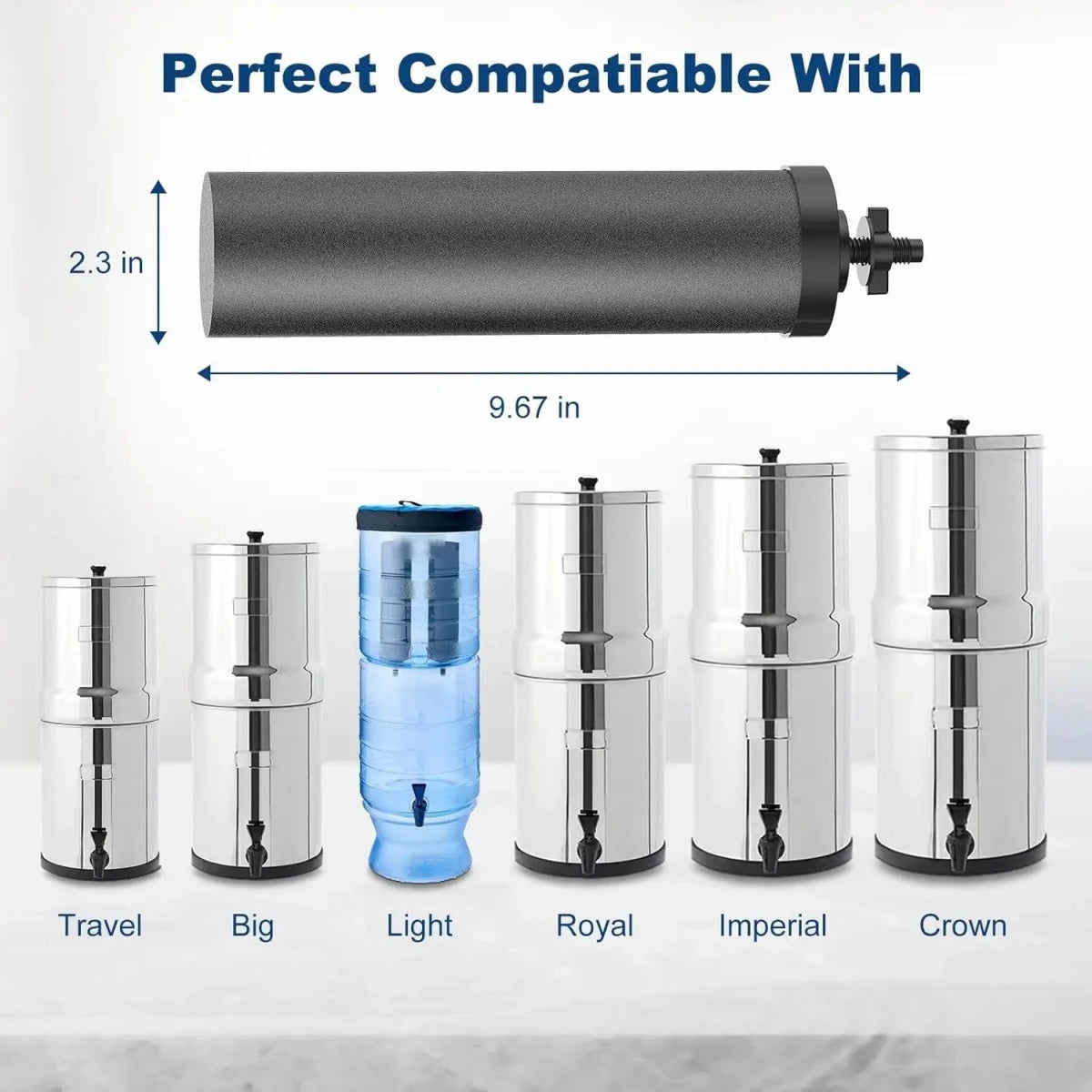 Black Berkey BB9-2 Water Filter Elements (Set of 2) - USA Filter Shop