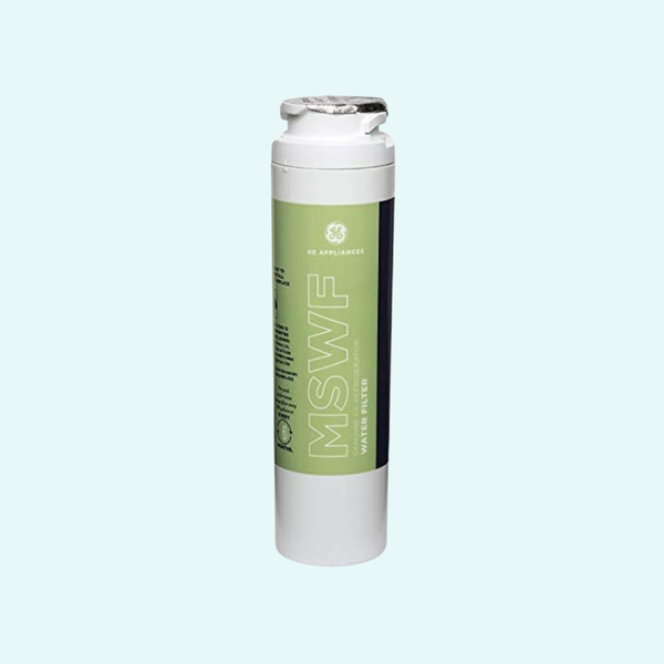 GE MSWF Refrigerator Water Filter Replacement – NSF Certified, Twist-Lock, 6-Month / 300-Gallon