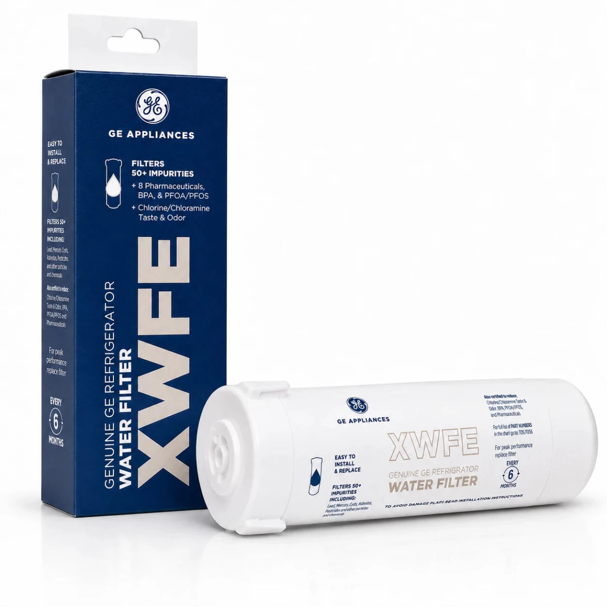 GE XWFE Refrigerator Water Filter, Genuine Replacement Filter (With RFID Chip) – Replaces XWF - USA Filter Shop