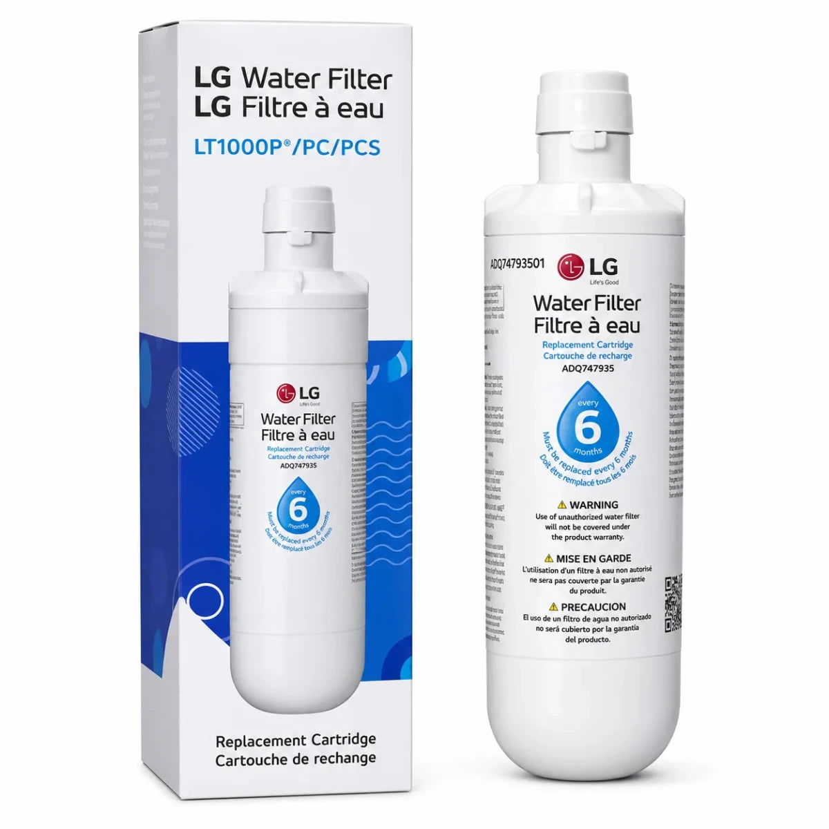 LG LT1000P Refrigerator Water Filter 6 Month / 200 Gallon Replacement - USA Filter Shop