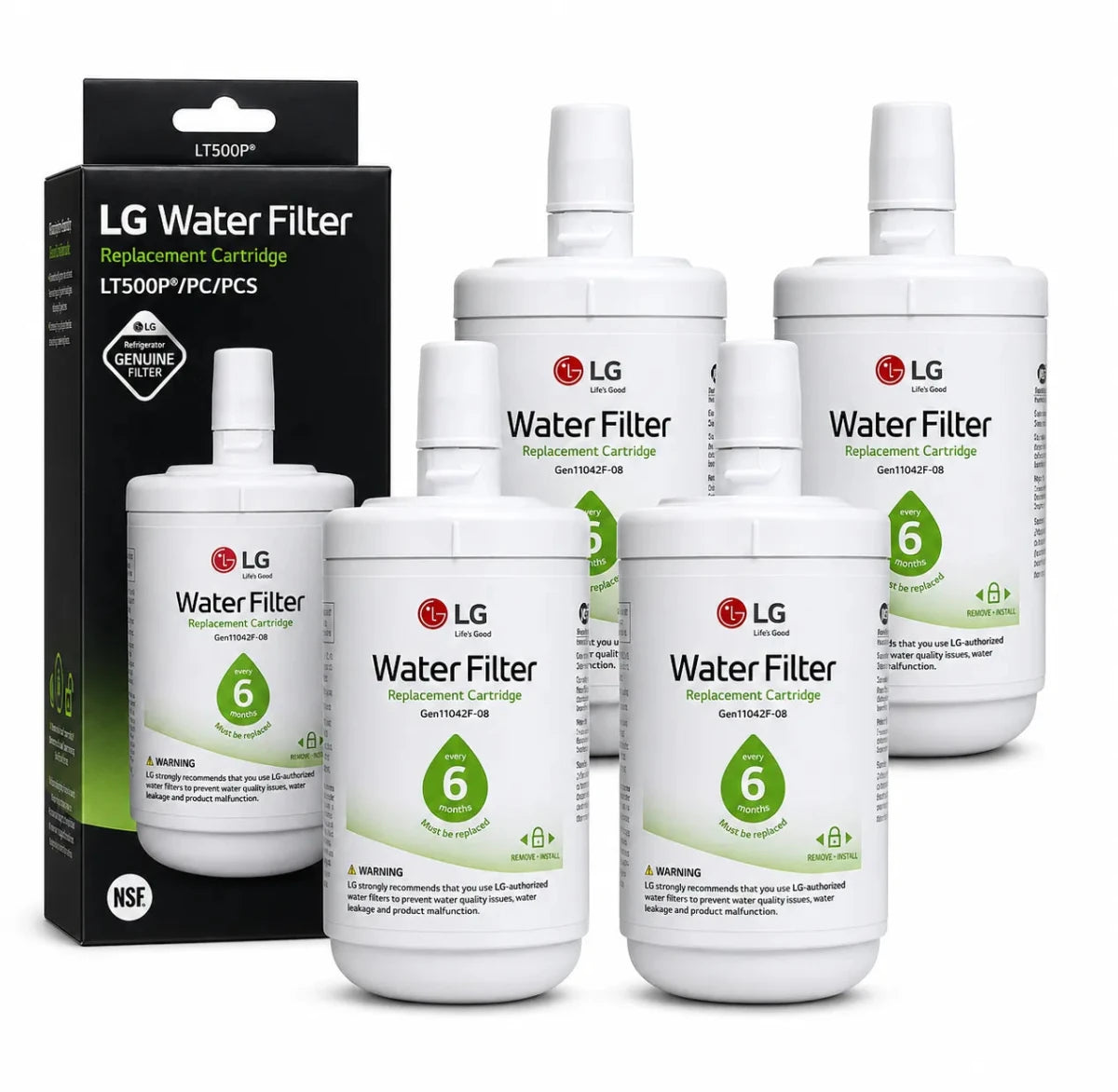 LG LT500F / 5231JA2002A Refrigerator Water Filter 6 Month / 500 Gallons Replacement Filter - USA Filter Shop