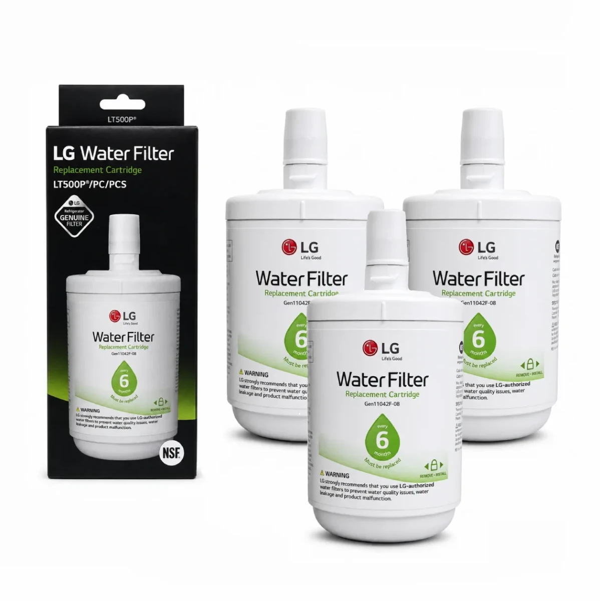 LG LT500F / 5231JA2002A Refrigerator Water Filter 6 Month / 500 Gallons Replacement Filter - USA Filter Shop