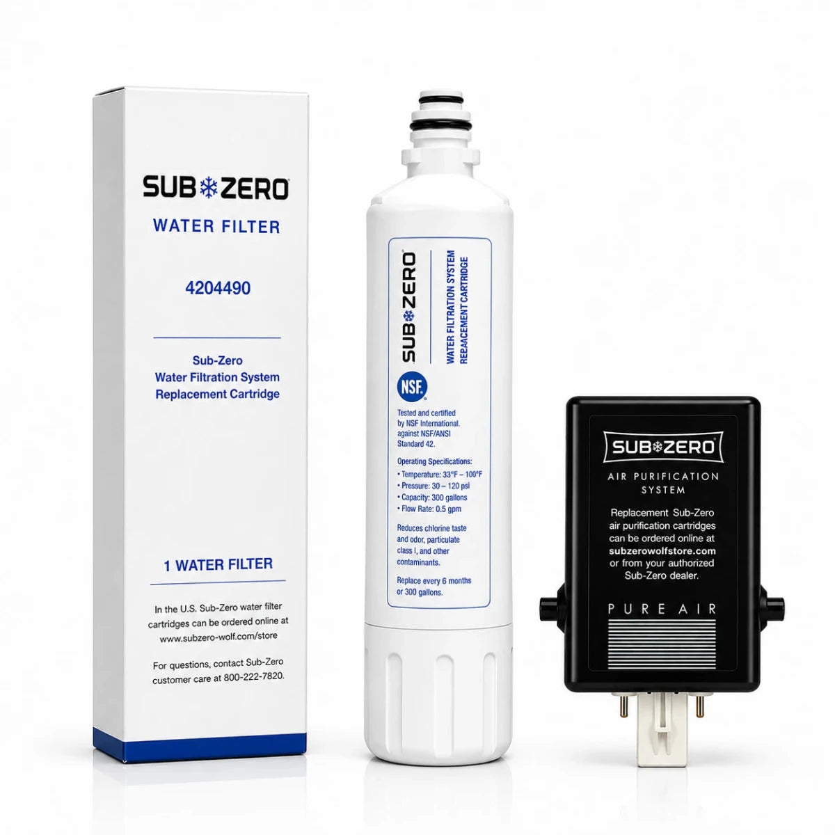 Sub-Zero 7042798 Air Purifier + Sub-Zero 4204490 Water filter - USA Filter Shop